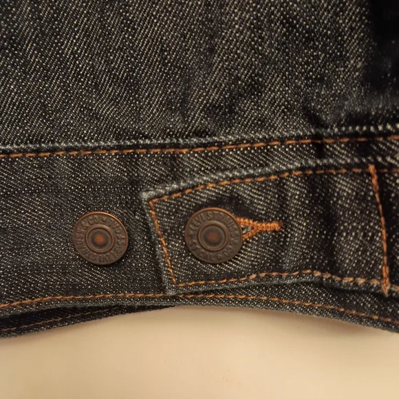 NWOT Levi's Dark Blue Denim Jacket Sz M - Picture 5 of 6